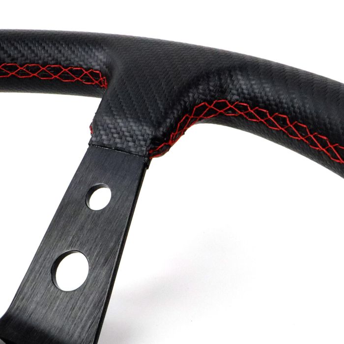 Occ Motorsport Volante Desplazado Track OCCVOL011 Vinilo Carbon Look Brazos Negros 350mm Competición 4 Occ Motorsport Volante Desplazado Track OCCVOL011 Vinilo Carbon Look Brazos Negros 350mm Competición 4