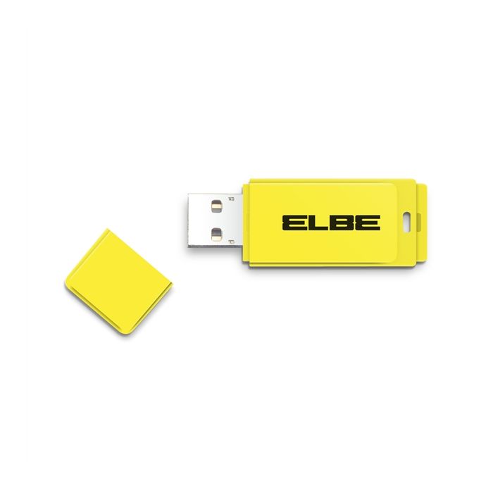 Pack De 3Ud. Pendrive 32Gb Usb2.0 Azul-Amarillo-Rosa ELBE USB-332 3