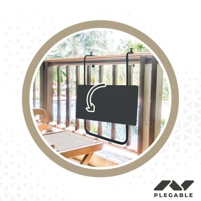 Mesa Plegable Aktive Para colgar en balcón Acero 60 x 66,5 x 40 cm (4 Unidades) 2 Mesa Plegable Aktive Para colgar en balcón Acero 60 x 66,5 x 40 cm (4 Unidades) 2