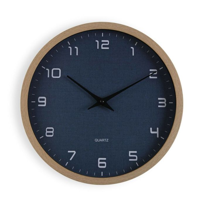 Reloj de Pared Versa Azul Madera 4,2 x 30 x 30 cm