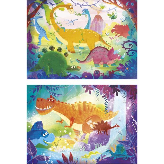 Clementoni Puzzle Dinosaurios 2x20 Piezas 27x19cm