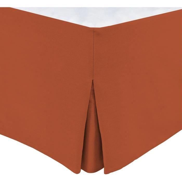Home Linge Passion HOM3701393720298 - Funda de somier 140x190 cm + 30 cm - Terracota