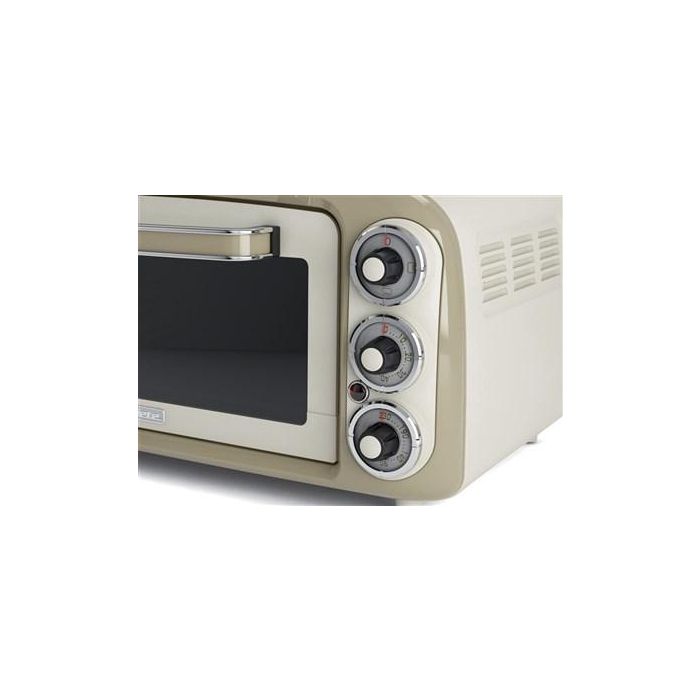 Ariete 979/03 Horno Eléctrico Vintage 18 Litros, Doble Cristal Térmico, 230°C, Beige 2