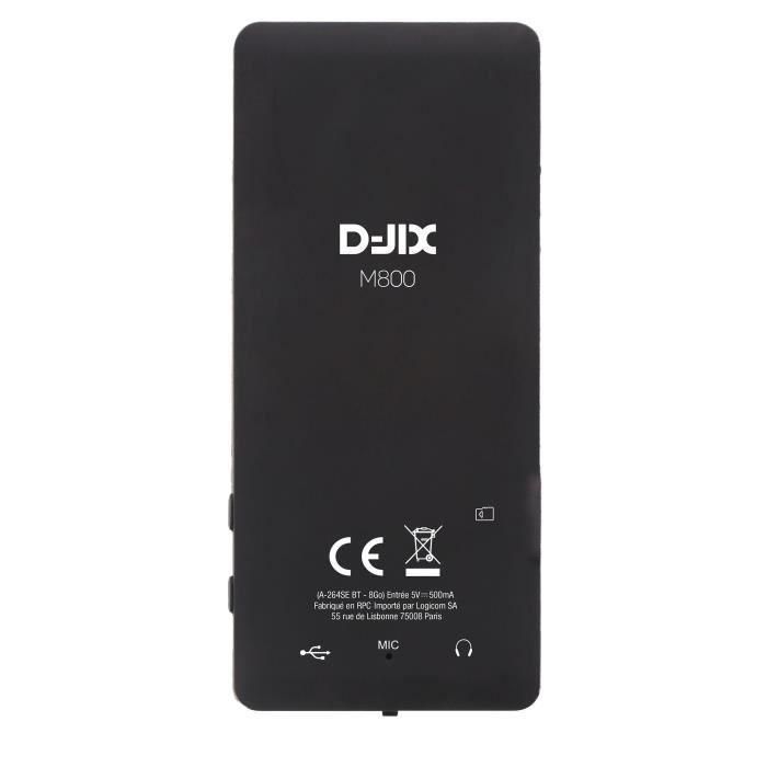 Reproductor MP4 - LOGICOM - M800 - 8 GB - Bluetooth - 2,4'' - 300 mAh - USB-C 2 Reproductor MP4 - LOGICOM - M800 - 8 GB - Bluetooth - 2,4'' - 300 mAh - USB-C 2