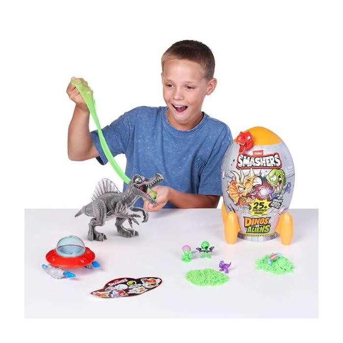 Zuru Huevo Dinosaurios vs Aliens Smashers, Construye y Lucha, Incluye 20 Sorpresas - Modelos Surtidos