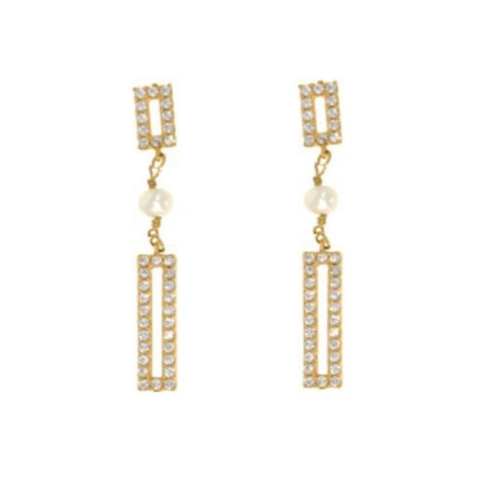 Pendientes Mujer New Bling 9NB-PRL11C Dorado