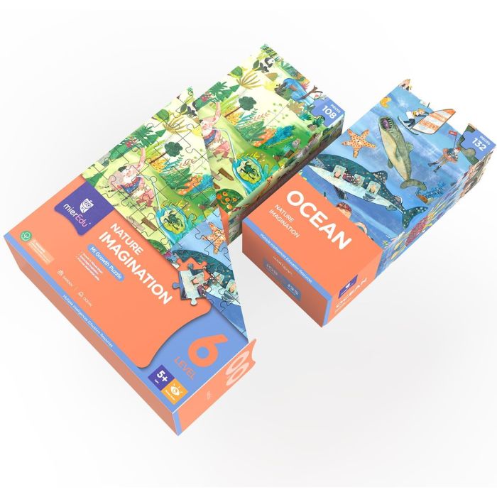 Mieredu ME646 Puzle Crece Conmigo Naturaleza e Imaginación +5 Años 240 Piezas 1