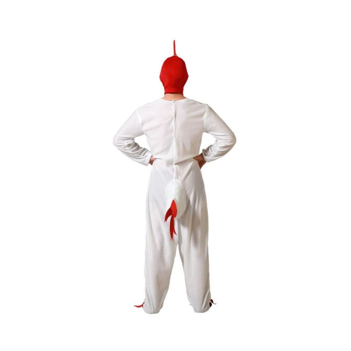 Disfraz Gallo Hombre Adulto Blanco M-L 2 Disfraz Gallo Hombre Adulto Blanco M-L 2