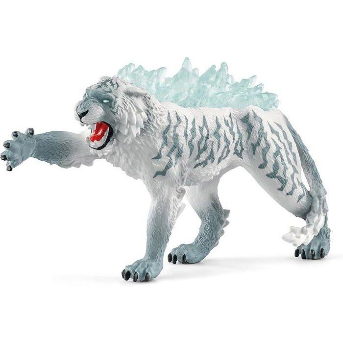 SCHLEICH - 70147 ELDRADOR CREATURES Figura Tigre de Hielo - Tigre de Juguete con Cristales Traseros Feroces y Aterradores 1 SCHLEICH - 70147 ELDRADOR CREATURES Figura Tigre de Hielo - Tigre de Juguete con Cristales Traseros Feroces y Aterradores 1