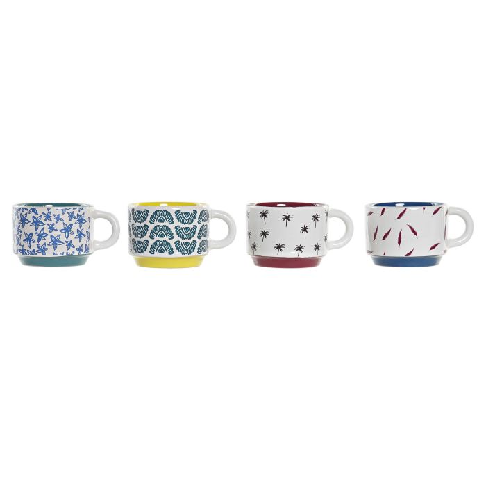 Cafe Colonial DKD Home Decor Turquesa Azul 10 x 21 x 11 cm Set de 4 1 Cafe Colonial DKD Home Decor Turquesa Azul 10 x 21 x 11 cm Set de 4 1
