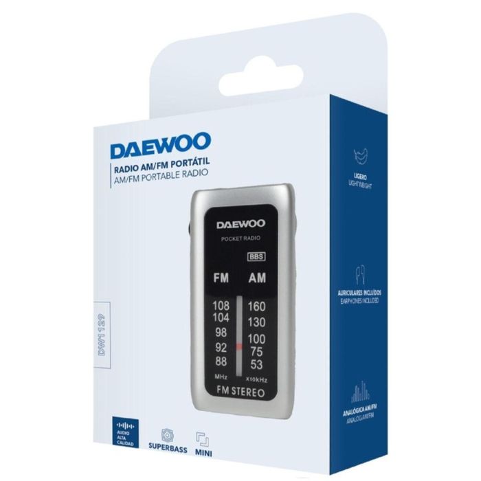 Radio Portátil Daewoo DW1129 AM/FM 10