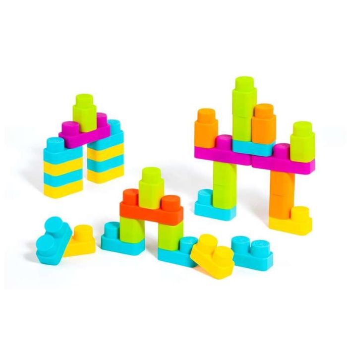 Molto Bolsa Bloques Blandos 30 Piezas Juguete Construcción Bebé +6 Meses 6