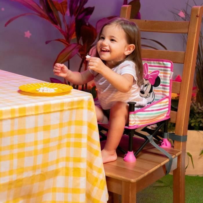 Disney Baby DIS74451172012 Silla Elevadora Pop 'n Sit Minnie Mouse Compacta, Plegado Rápido, Interior/Exterior, Rosa 4
