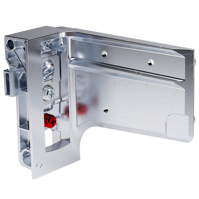 Italiana Ferramenta Libra H7 Colgador Oculto para Muebles Pesados Fijación Taco Mano Derecha Antidescolgamiento Regulable 210kg