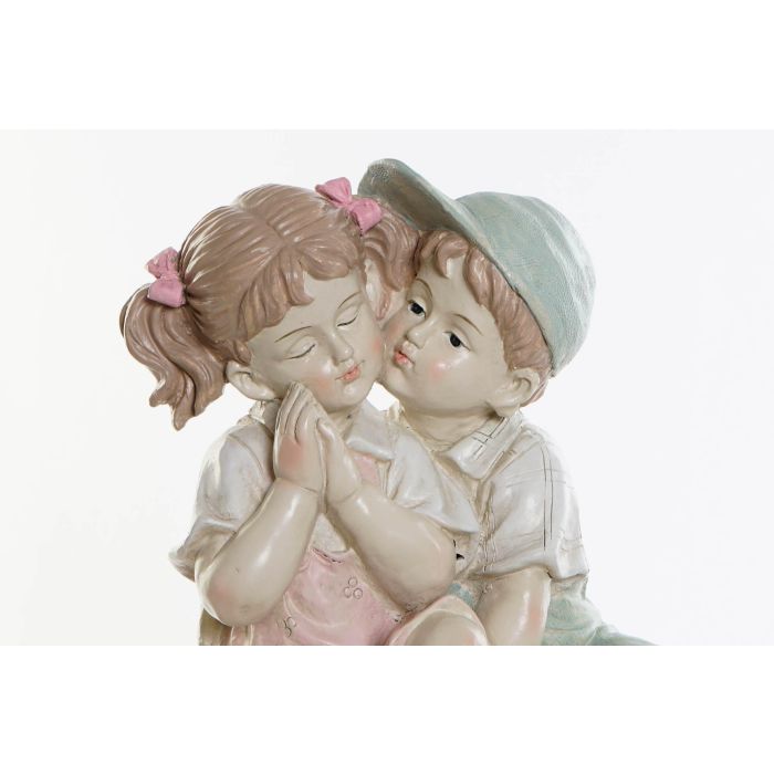 Figura Shabby DKD Home Decor Azul Rosa 17.5 x 34.5 x 27 cm 1 Figura Shabby DKD Home Decor Azul Rosa 17.5 x 34.5 x 27 cm 1