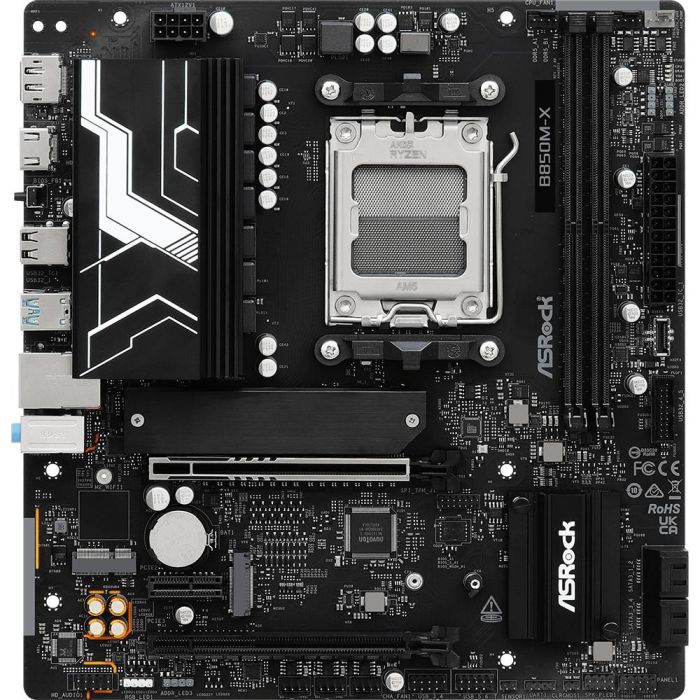 ASRock B850M-X R2.0 Placa Base AMD B850 Socket AM5 micro ATX para PC DDR5 M.2 SATA III 2.5 Gigabit Ethernet 2 ASRock B850M-X R2.0 Placa Base AMD B850 Socket AM5 micro ATX para PC DDR5 M.2 SATA III 2.5 Gigabit Ethernet 2