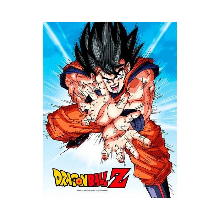 SD TOYS Póster Cristal Goku Kamehameha Dragon Ball Z 30x40cm