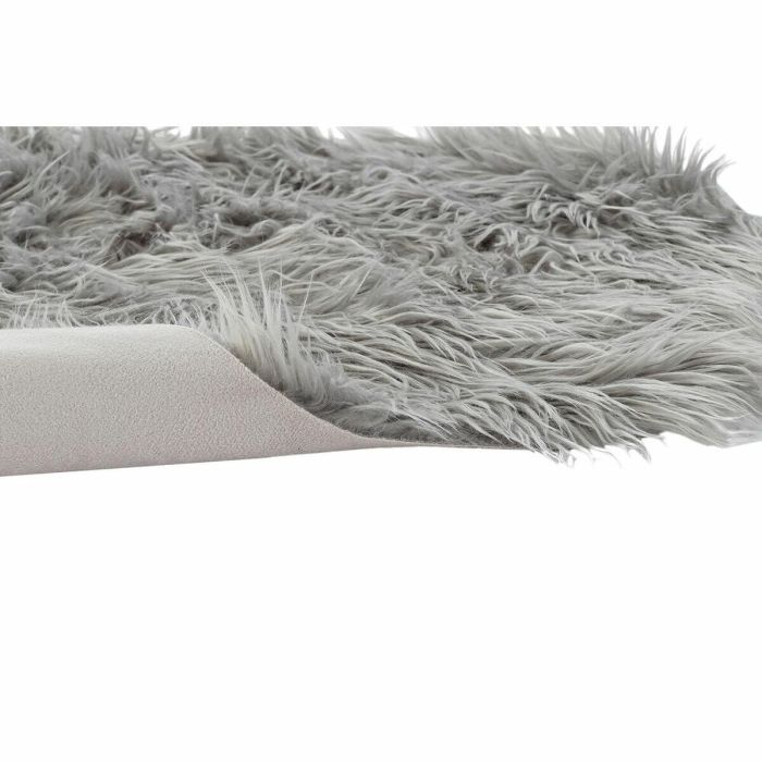 Alfombra Alpino DKD Home Decor Gris 90 x 2 x 60 cm 2 Alfombra Alpino DKD Home Decor Gris 90 x 2 x 60 cm 2