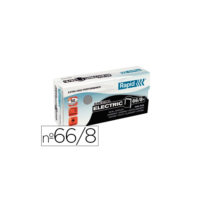 Rapid Grapas 66/8+ Galvanizadas Super Strong Caja 5000 Unidades 0 Rapid Grapas 66/8+ Galvanizadas Super Strong Caja 5000 Unidades 0