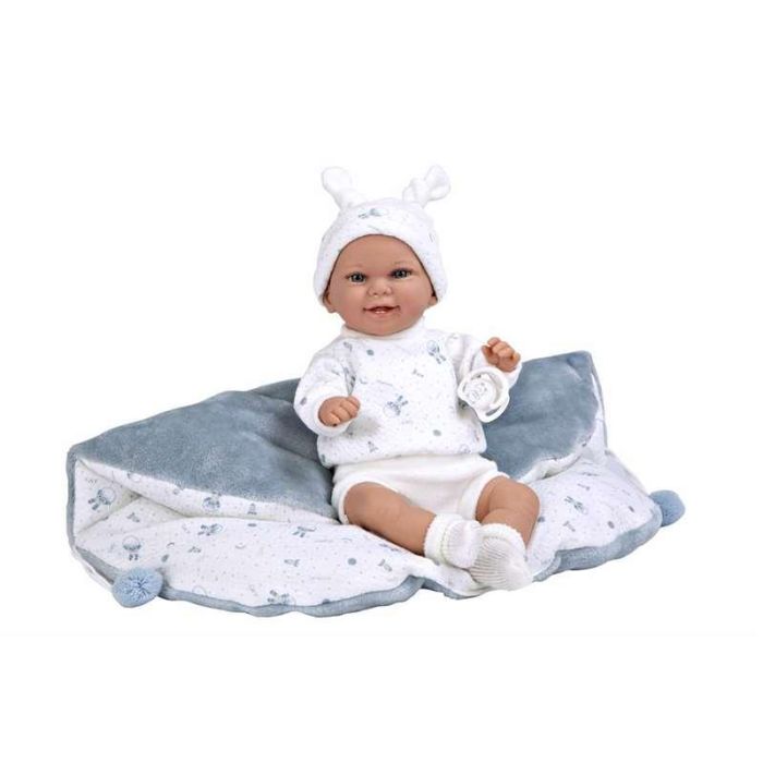 Muñeca elegance 35 cm babyto azul c/manta (muñeco de peso) 17 Muñeca elegance 35 cm babyto azul c/manta (muñeco de peso) 17