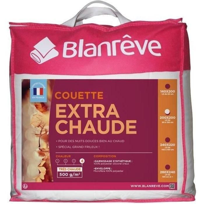 BLANREVE Edredón de microfibra extra cálido - 200 x 200 cm - Blanco BLANREVE Edredón de microfibra extra cálido - 200 x 200 cm - Blanco