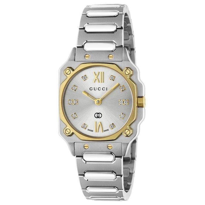 Reloj Mujer Gucci YA166503 Plateado Reloj Mujer Gucci YA166503 Plateado