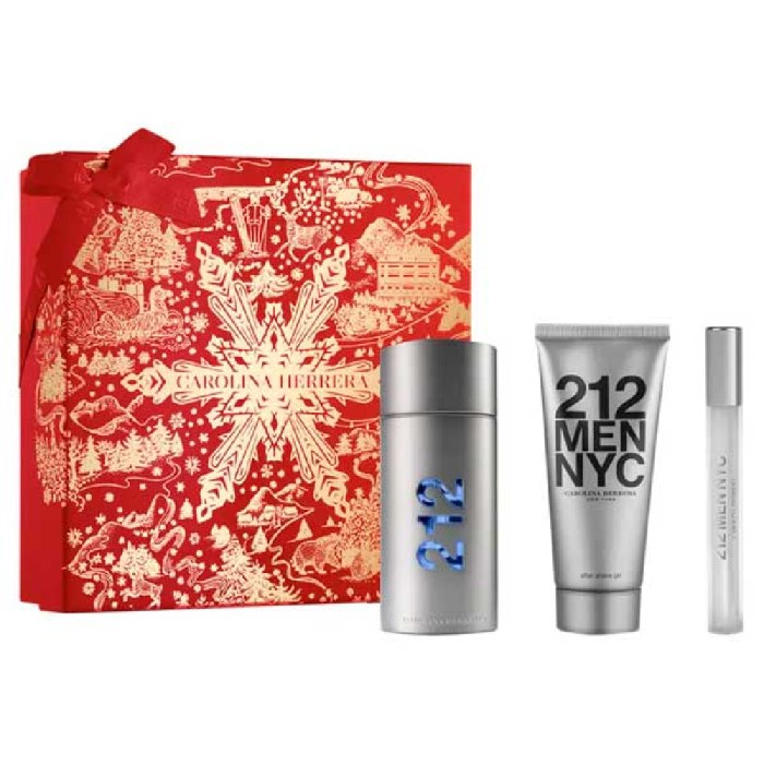 C.Herrera, 212 Men Edt Vapo 100 mL +A-S Gel 100 mL + Mini Vapo 10 mL C.Herrera, 212 Men Edt Vapo 100 mL +A-S Gel 100 mL + Mini Vapo 10 mL
