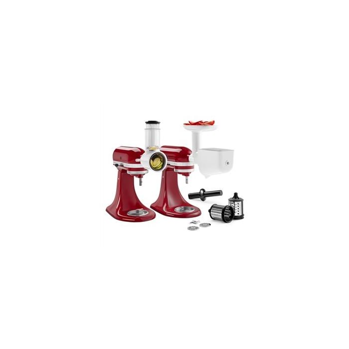 Kitchenaid 5KSM2FPPC Pack de 3 Accesorios Picador, Licuador y Cortador/Rallador para Alimentos