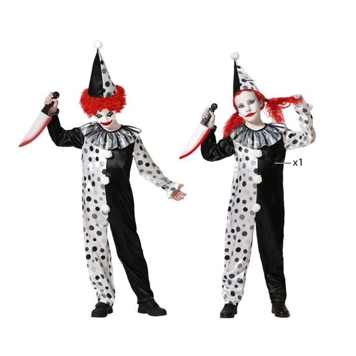 Disfraz para Niños Gris Payaso Infantil