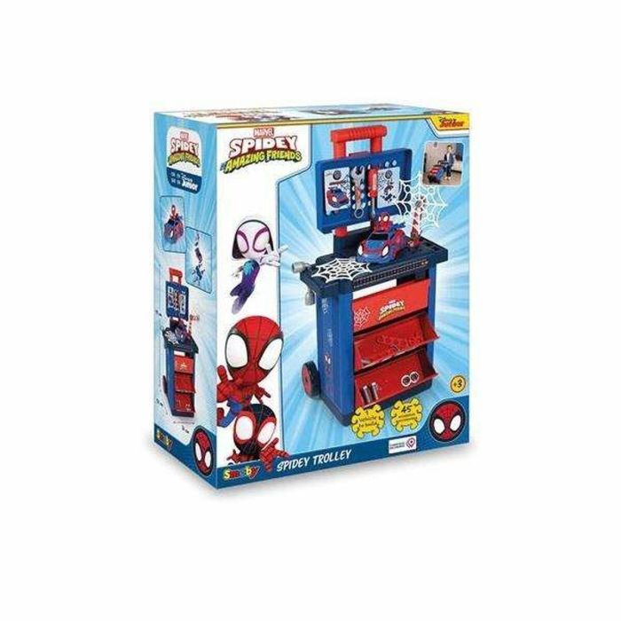 Smoby SMOB360214 Carro de bricolaje Spidey 1