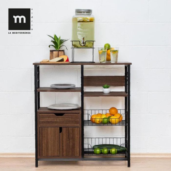 Inde Tarro Dispensador con Grifo 4L y Soporte de Metal, Medidas 17.4 x 30.5 x 16.9 cm 5