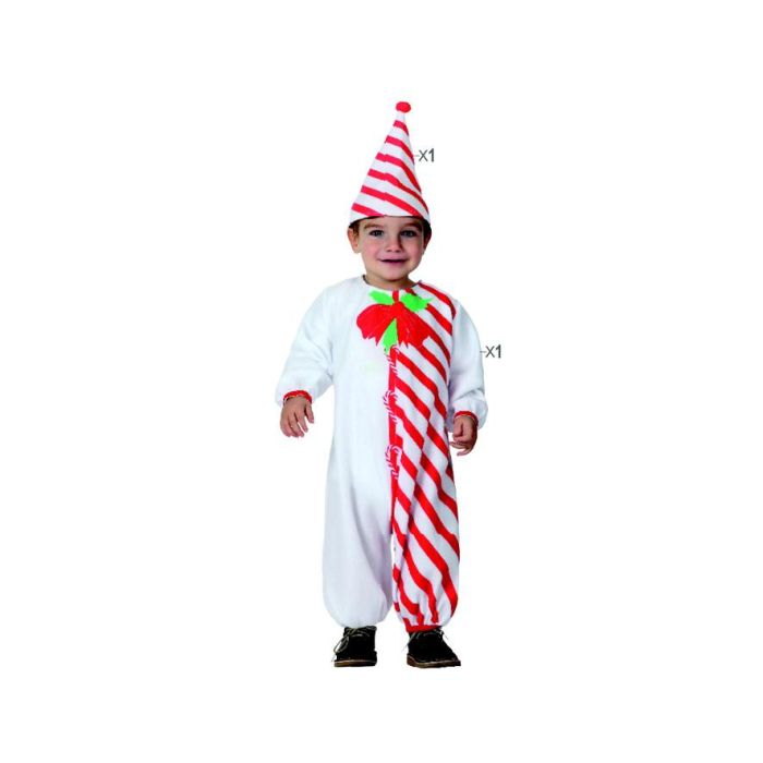 Disfraz Bastón De Caramelo Bebé Navidad 0-6 Meses 1 Disfraz Bastón De Caramelo Bebé Navidad 0-6 Meses 1