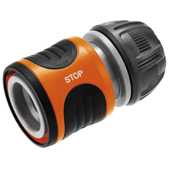 Gardena Stop Manguera Conector Rápido Agua 1/2" - 5/8" Polipropileno Gris/Naranja Protección Hielo Anti UV 0 Gardena Stop Manguera Conector Rápido Agua 1/2" - 5/8" Polipropileno Gris/Naranja Protección Hielo Anti UV 0
