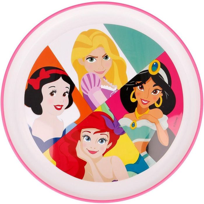 Plato Premium Bicolor Antideslizante Principesse CZ11293 1