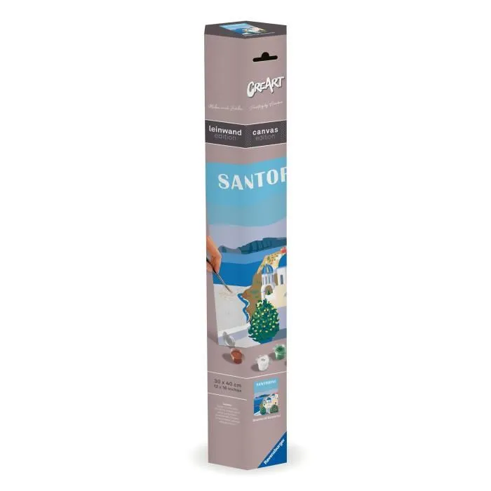 Ravensburger Pintura por Números CreArt Lienzo Santorini 30x40 cm para Adultos Actividad Creativa Relajante 23906 4