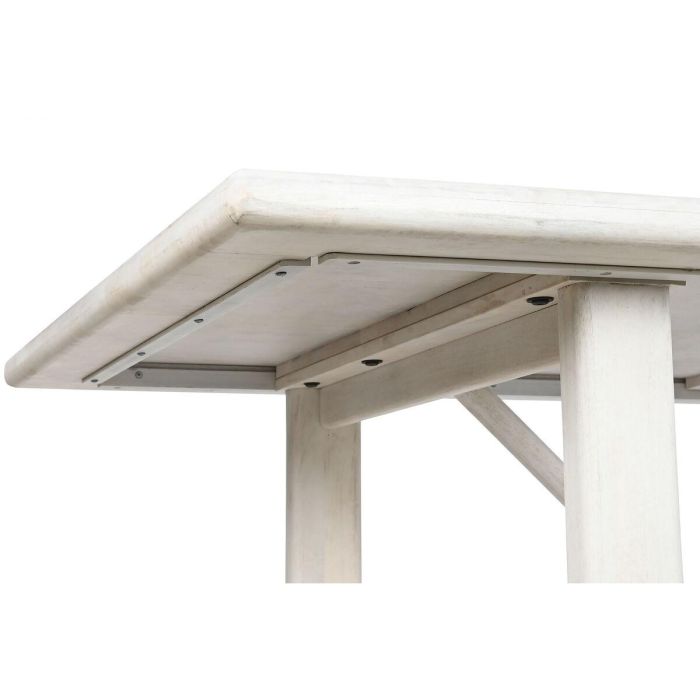 Mesa Comedor Moderno DKD Home Decor Blanco 96.5 x 76.2 x 213.4 cm 2