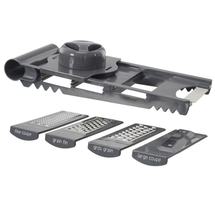 Cook Concept Rallador Mandolina 5 En 1 Con 5 Lamas Intercambiables Ideal Para Rebañar Y Rallar 4 Cook Concept Rallador Mandolina 5 En 1 Con 5 Lamas Intercambiables Ideal Para Rebañar Y Rallar 4
