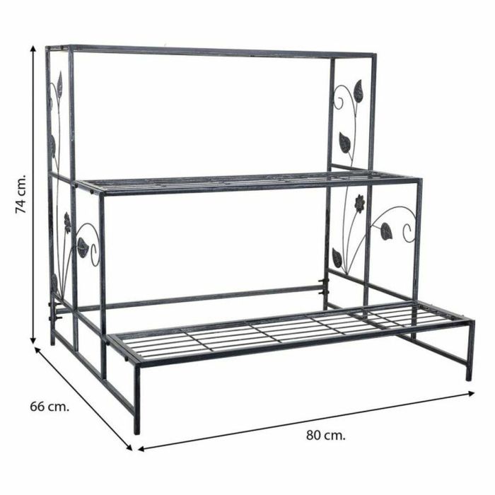 Soporte para Maceta Alexandra House Living Gris Hierro 66 x 74 x 80 cm 5 Soporte para Maceta Alexandra House Living Gris Hierro 66 x 74 x 80 cm 5