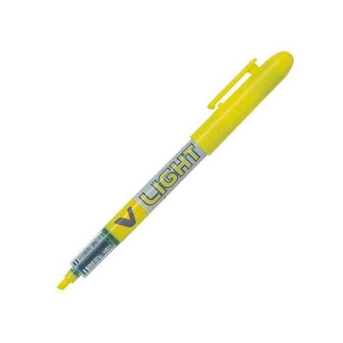 Pilot Marcador Fluorescente V Light Amarillo Set de 12 (Set de 12)