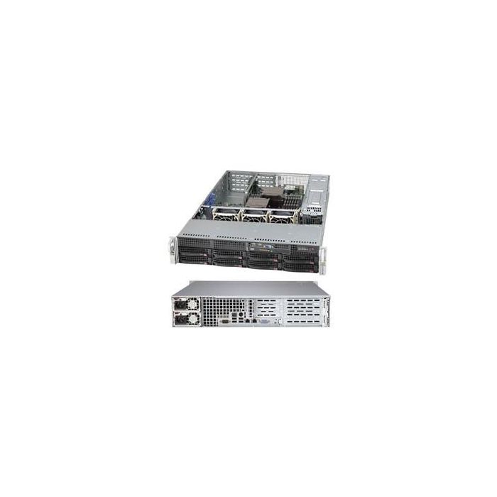 2HE Supermicro Gehäuse SuperChassis 2U CSE-825TQC-R1K03WB