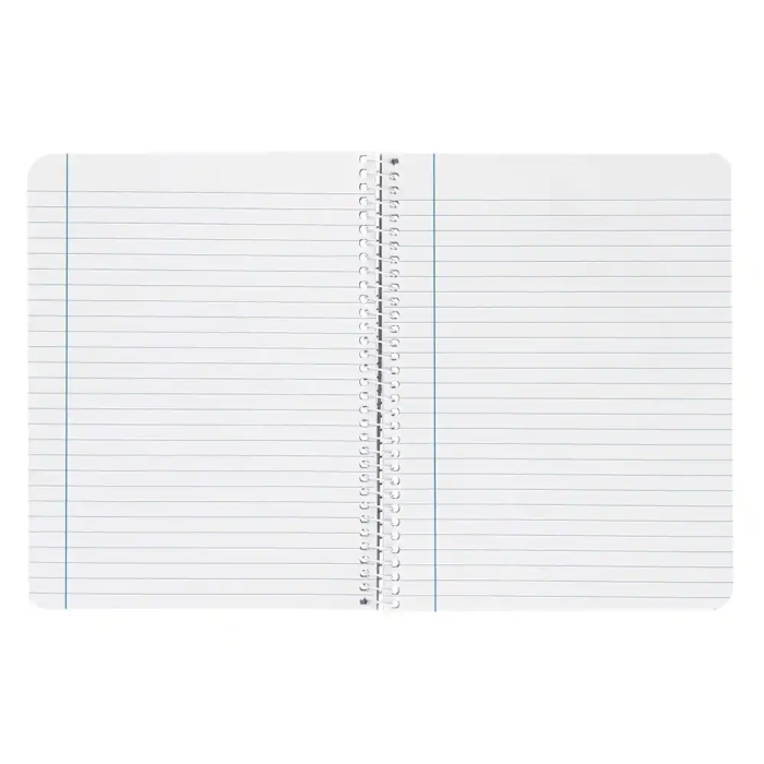 Liderpapel Cuaderno Espiral DIN A5 Smart Tapa Blanda 80 Hojas 75gr Horizontal 8mm con Margen Colores Surtidos 6