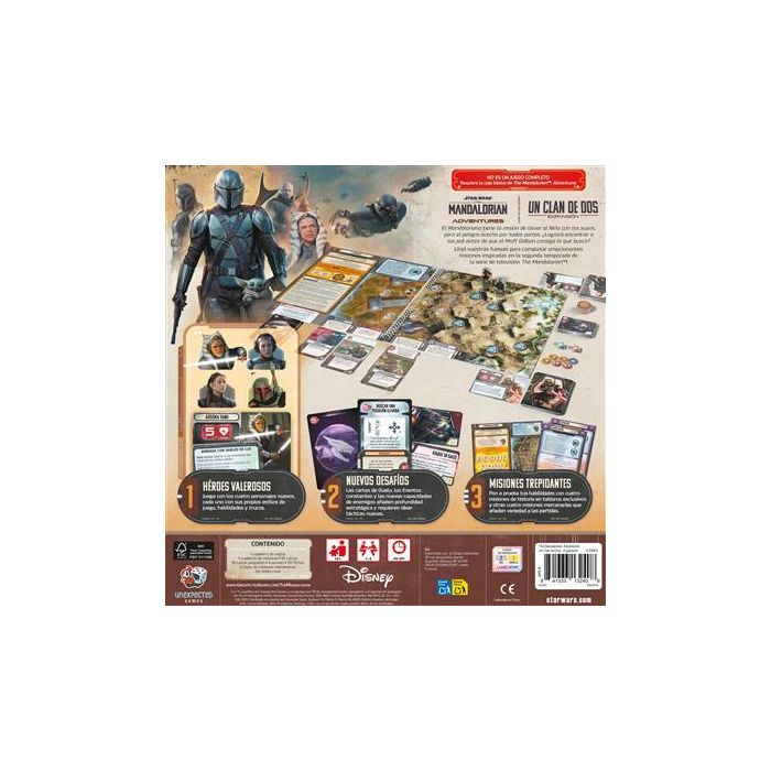 Unexpected Games UG06ES The Mandalorian Adventures: Un Clan de Dos - Expansión Juego de Mesa, Temporada 2, 1-4 Jugadores, Español 1 Unexpected Games UG06ES The Mandalorian Adventures: Un Clan de Dos - Expansión Juego de Mesa, Temporada 2, 1-4 Jugadores, Español 1