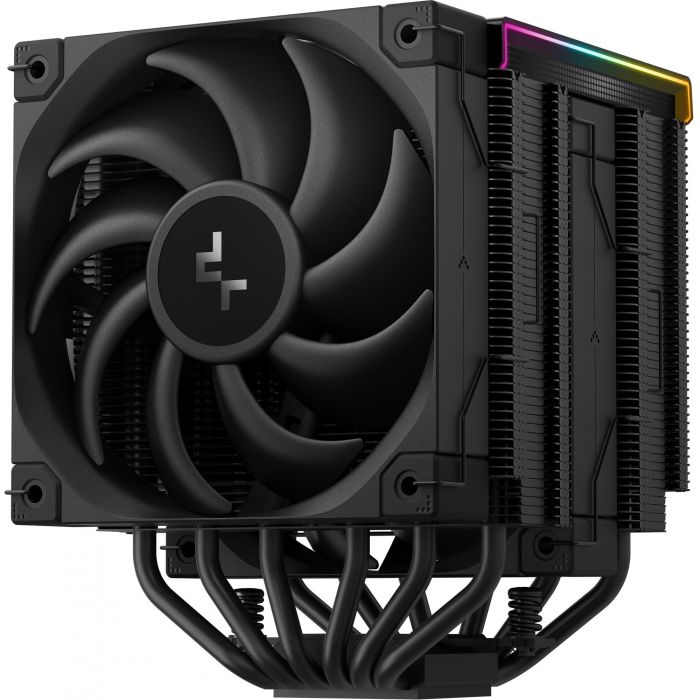 DeepCool AK620 DIGITAL PRO - Refrigerador de Aire para Procesador, 2x 12cm, 25dB, PWM, FDB, LED MultiColor, Negro 1