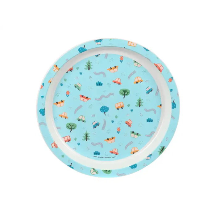 Set de vajilla infantil Safta Coches Poliéster 26 x 26 x 9 cm 1