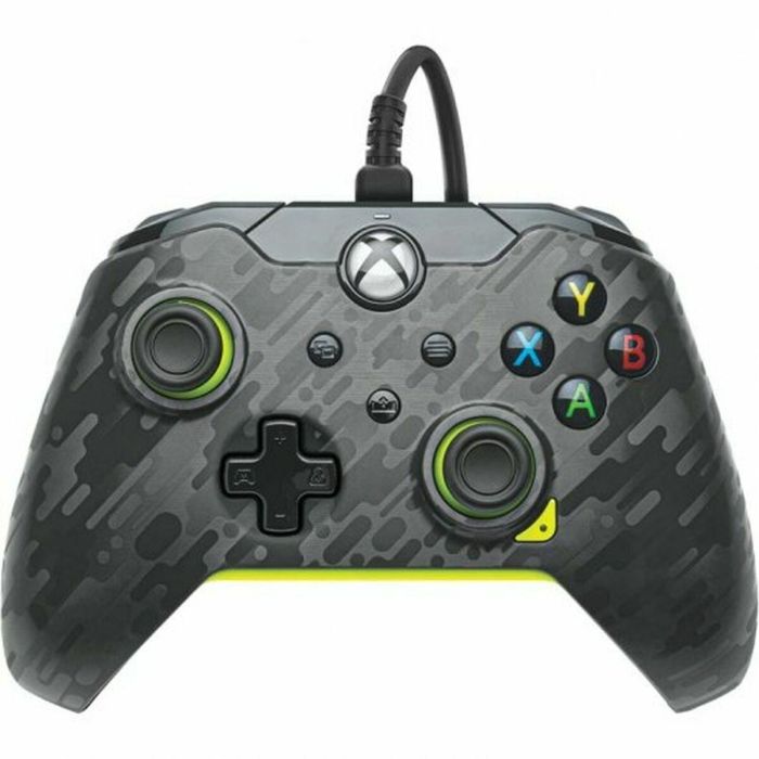 PDP AUC0708056068509 Gamepad MAN FIL XBOX con Cable, Vibración, Eléctrico Carbono