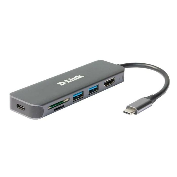 D-Link Docking USB Tipo C con 2 puertos USB 3.2 Gen 1, HDMI 1.4, lector de tarjetas, 4K Ultra HD, compatible con Windows y Mac OS 1 D-Link Docking USB Tipo C con 2 puertos USB 3.2 Gen 1, HDMI 1.4, lector de tarjetas, 4K Ultra HD, compatible con Windows y Mac OS 1