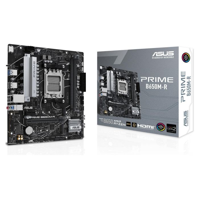 ASUS PRIME B650M-R Placa Base AMD AM5 DDR5 mATX para Procesadores AMD Ryzen 7000 y 8000 Series