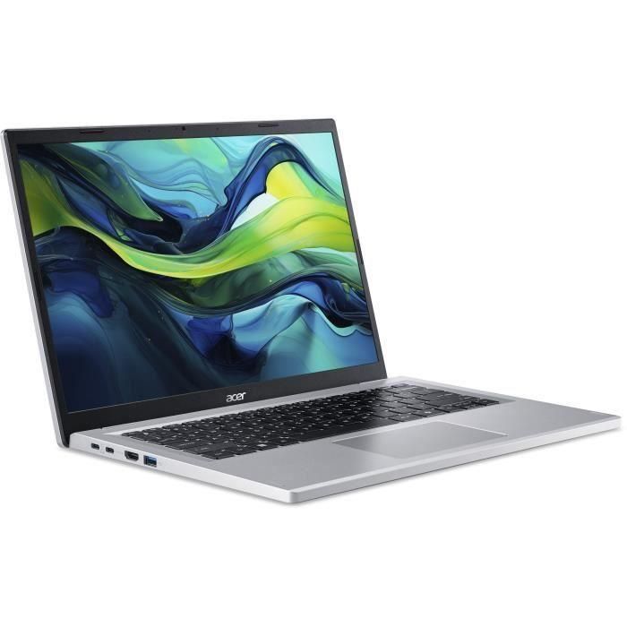 Acer NXJ3NEF004 Portátil Aspire AG14-22P-R5VY 14'' WUXGA IPS AMD Ryzen 5-7520U 16GB RAM 512GB SSD Radeon Windows 11 AZERTY 1