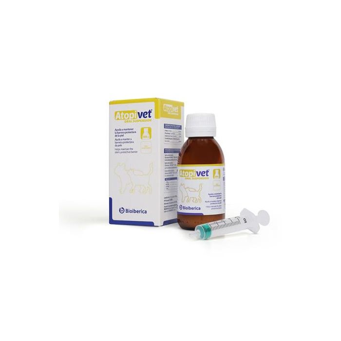 Atopivet Suspensión Oral 120 mL para Perros y Gatos - Con Ácido Hialurónico y Nucleótidos Atopivet Suspensión Oral 120 mL para Perros y Gatos - Con Ácido Hialurónico y Nucleótidos
