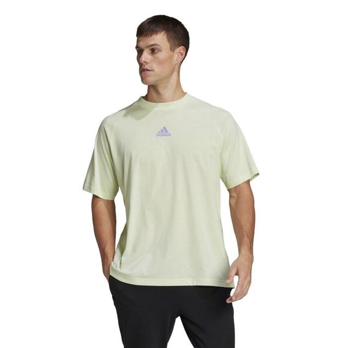 Camiseta de Manga Corta Hombre Adidas Essentials Brandlove Amarillo 6